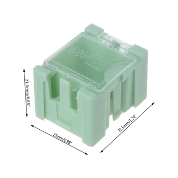 50 Vnt/Set SMD SMT Elektronikos Komponentų Konteinerių Mini Saugojimo Dėžės rinkinį