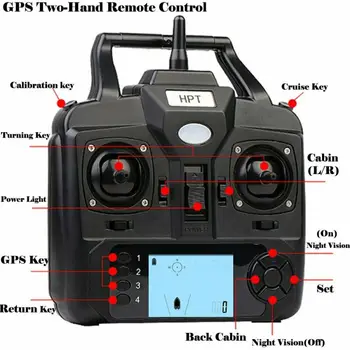 500M Belaidžio GPS Masalas Valtis Karpis Kablys Po Žaislas Nuotolinio Valdymo greitaeigiu kateriu,LCD GPS Fishfinder,Atlikti Maišelis,Atsarginių Baterijų