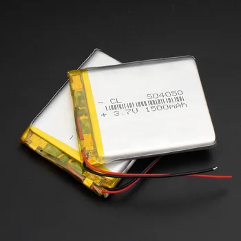 504050 3.7 V, 1500 mah Lipo Baterijos Pakeitimo li-ion Lipo ląstelių Ličio Li-Po Polimerų Įkraunama Baterija, Bluetooth garsiakalbis