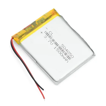 504050 3.7 V, 1500 mah Lipo Baterijos Pakeitimo li-ion Lipo ląstelių Ličio Li-Po Polimerų Įkraunama Baterija, Bluetooth garsiakalbis