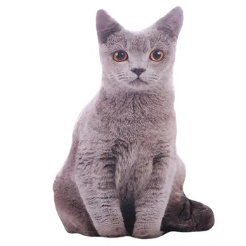 50cm 3D Modeliavimas Pliušinis Katė Pagalvės Cute Cat Soft Iškamšos, Pagalvėlės, Sofos Dekoro Animacinių filmų Pliušiniai Žaislai Vaikams, Vaikų Dovanų