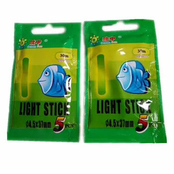 50pcs/10bags 4.5x37mm Naktį Žvejybos Šviesos Plaukti Fluorescencinė Šviesa stick Lazdele Multi-Color LightsDark Glow Stick žvejybos įrankiai