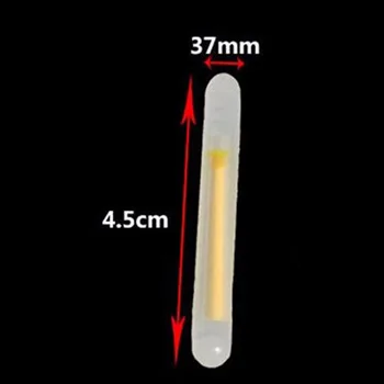 50pcs/10bags 4.5x37mm Naktį Žvejybos Šviesos Plaukti Fluorescencinė Šviesa stick Lazdele Multi-Color LightsDark Glow Stick žvejybos įrankiai