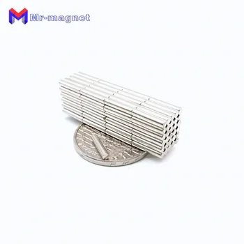 50pcs 2 x 10 mm Neodimio magnetas maži magnetai, Stiprūs magnetai 2x10 d2*10 Retųjų Žemių Neodimio Magnetų D2x10 didmeninė D2 * 10 mm