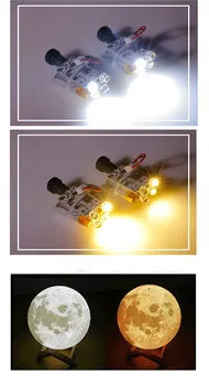 50pcs 3D spausdinimo mėnulio lempos plokštės, viko jutiklinį jungiklį, šiaudų skrybėlę, lempos granulių touch grandinės, mėnulio šviesos šaltinis