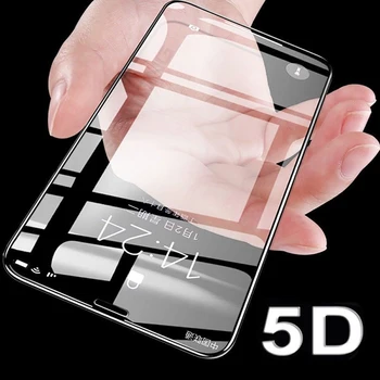 50Pcs 5D Visiškai Padengti Grūdinto Stiklo 9H Screen Protector, iPhone 12 11 Pro Max XS XR X 8 7 6S Plius SE2020 Sprogimų Filmas