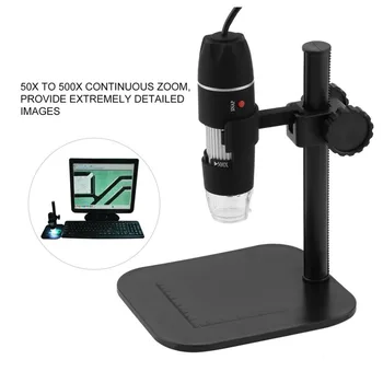 50Xto500X Skaitmeninis Mikroskopas Microscopio Skaitmeninis Trinokulinis Mikroskop Skaitmeninio Para 8 LED Electronica Litavimo USB Mikroskopą