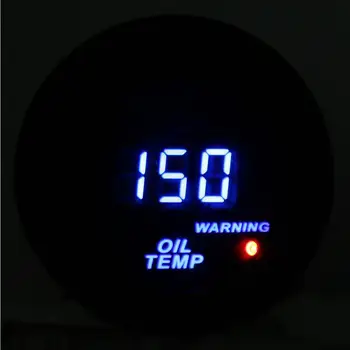 52mm Naftos Termometras su Jutiklis 40~150℃ Mėlyna LED Skaitmeninis Displėjus, Temperatūros Indikatorius