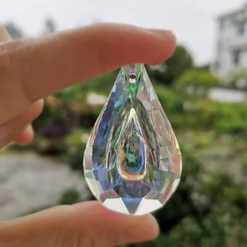 5vnt 38mm Rainbow Crystal Prism Kabinti Suncatcher Pakabukas Šviestuvo Dalys, Lempos, Granules, Grandinės Reikmenys, Namų Vestuvių Dekoravimas