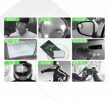 5vnt Anti-rūko Akinius Švaresnis Medžiaga apie 300Times su Didelio Efektyvumo Akiniai/helmet/auto Stiklo Valymo Mikropluošto Medžiaga