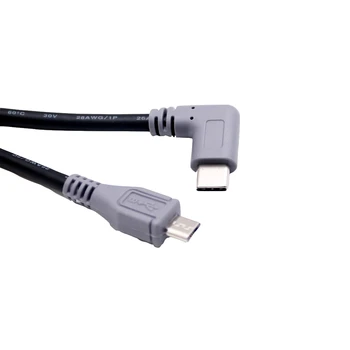5x USB 3.1 C Tipo stačiu Kampu Vyras į Mini/Mikro/C Tipo Male Plug Įkrovimo Duomenų OTG Jungties Kabelį 1M/3FT