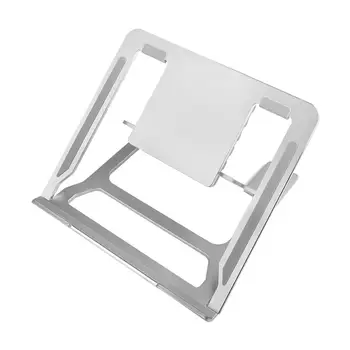 6 Kampas Reguliuojamas Nešiojamas Stovas Vėdinamoje Nešiojamų Ergonomiška Nešiojamojo kompiuterio Stove Anti-Slip Aliuminio Lydinio Mount for Desktop 
