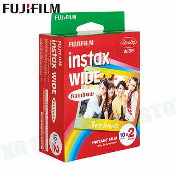 60 Filmų Fujifilm Instax Vaivorykštė Platus Instant White Krašto Fuji Fotoaparatas 100 200 210 300 500AF Lomografia nuotrauka