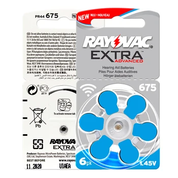 60 VNT RAYOVAC PAPILDOMŲ Klausos aparatais, Baterijomis, Cinko Oro 1.45 V, 10A/A10/PR70 .13 A13 P. 13 PR48 .312/A312/PR41 Aukštos kokybės Baterija