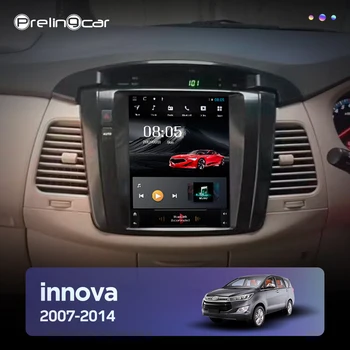64G ROM Vertikalus ekranas, android 10.0 automobilių gps multimedia vaizdo radijo grotuvas prietaisų skydelio Toyota innova 2007-navigacijos