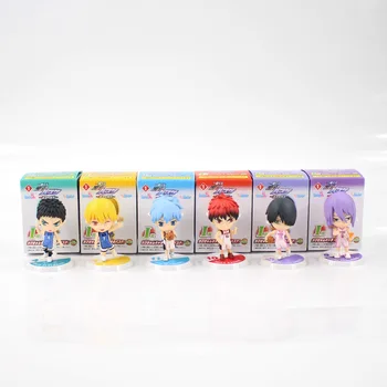 6pcs/daug 7cm Anime Kuroko Krepšinio Kuroko no Basuke Edition PVC Veiksmų Skaičius Krepšelį Kolekcines Modelis Žaislas, Lėlė
