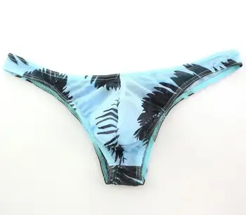 6pcs Mažas juosmens Seksualus vyrų apatinis trikotažas gazas paplūdimio vyrų string bikini ZJH05 M,L,XL,XXL