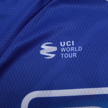 6XL 2020 Mėlyna FDJ Dviračių komandos Apranga Dviračių džersis Quick Dry Mens Dviračių marškinėliai ilgomis Rankovėmis Pro Cycling Megztiniai Dviratį Maillot