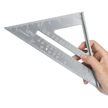 7 Colių Matavimo Liniuotė Aliuminio Lydinio Greičio Kvadrato Stogų Trikampio Kampas Matlankis Sieniniai Matavimo Įrankiai, Žymėjimo Įrankiai