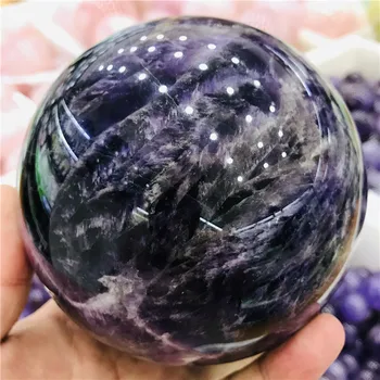 70-100mm Natūralus ametistas akmuo kvarcas krištolo rutulį graži violetinė kvarco gijimą, kristalai