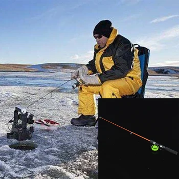 76cm Žiemos meškere Casting Rod Verpimo Finansuojančiojo Lazdele Suvilioti meškere Maišelį Karpių Žvejybos Ritės Strypas Žvejybos Strypas Ritės Ledo