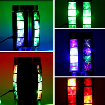80W RGBW 8x Juda Galvos Šviesos diodų (LED Šviesos DMX 512 Voras Scenos Apšvietimas, Lazerio Projektorius Žibintai, Baras, Diskoteka, DJ, naktinis klubas Šalies Žibintai