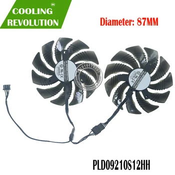 87MM PLD09210S12HH DC12V 0.40 A 4PIN grafika ventiliatorius tinka Gigabyte GTX 1660 Super GV-N1660 OC 6GD