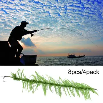8Pcs 20cm Karpių Žvejybos Piktžolių Kablys Nuorodą Plaukų Platformoms Siūlų Tinklelio Linijos Spręsti Įrankis su Kabliukais