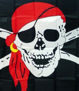 90x150cm Didelis Piratų Vėliava Paradas Reklama Drapeau Šaligatvio Vikingai Kaukolė Įvykių Vėliavas Ir Plakatus Punk Rock Skeletas Poliesteris Spausdinti
