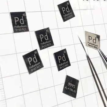 99.95% grynų Platinos Metalo Pt Raižyti Elementų Periodinės Lentelės Lape 10*10*0.1 mm