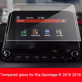 9H grūdintas stiklas screen protector filmas Kia Sportage R. 2018 m. 2019 m. automobilio navigacijos touch ekranu centras