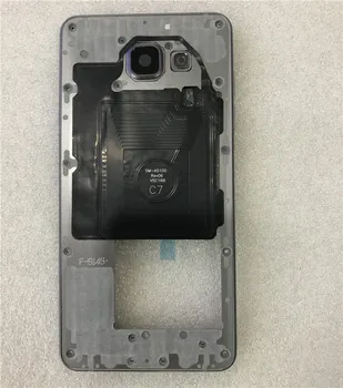A710 Samsung Galaxy A7 iki 2016 m. Vidurio Rėmo Plokštės Būsto Valdybos LCD Paramos Vidurio Faceplate Bezel Pakeisti Remontas Atsarginiu daliu