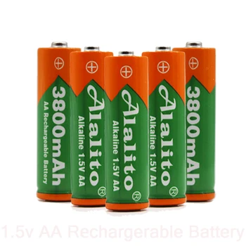AA Baterija 3800mah 1,5 V Šarminės AA įkraunamos baterijos Nuotolinio Valdymo Žaislas lightHigh talpa Batery