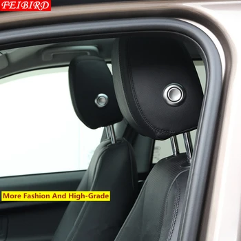 ABS Sėdynės Galvos atrama galvai Poilsio Pagalvę Pritaikyti Mygtuką Žiedas Dangtelis Apdaila 4PCS/SET For Land Rover Discovery Sporto - 2019 m.