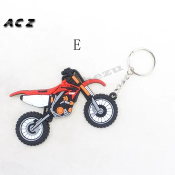 ACZ Motociklo Keychain Minkštos Gumos paketų prižiūrėtojų raktinę Motorcross Motorinių Keychains Kūrybinė Asmenybė Raktų Žiedas Universal Key Chain