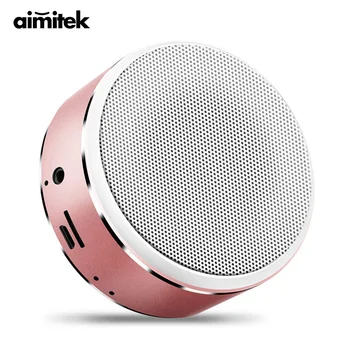 Aimitek Portable Bluetooth Speaker Mini Belaidės Stereo žemų dažnių garsiakalbis AUX TF Kortelės MP3 Grotuvas su Mikrofonu Už Išmanųjį telefoną, Planšetinį kompiuterį