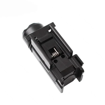 Airsoft Mini Pistoletas Šviesos QD Greitai Nuimti Pistoletas Žibintuvėlis LED Ginklą Taktinis Žibintuvėlis už 20mm Geležinkelių Jautis G2C Glock 17 19 18C