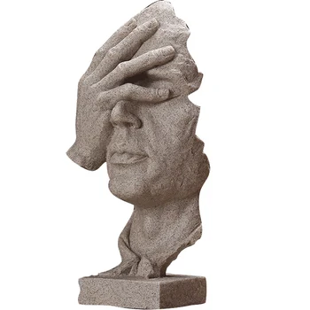 Aklas Susipažinę Statulos Statulėlės Europoje Dervos mąstytojas, tyla-auksas žmonių Skulptūros Senovinių Namų Dekoro Amatai
