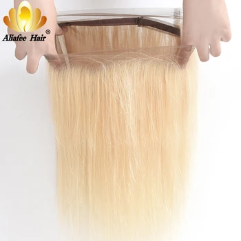 AliAfee Plaukų #613 Spalvos Brazilijos Tiesiai Prieš Nupeštos 360 šviesūs Nėrinių Priekinės Plaukus Remy Human Hair Extension Nemokamas Pristatymas