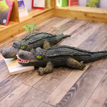 Aligatoriai iškamša Krokodilai Pliušinis Žaislas Didelis Realus Įdaryti Vaikas Pagalvė Pagalvėlės Minkštos Džiugu Vaikams Merginos, N