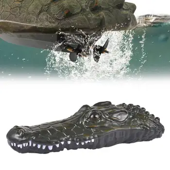 Aligatorius nuotolinio valdymo valtis nuotolinio valdymo žaislas, elektros greičio valtis paplūdimio klaidingą valtis kontrolės žaislas nuotolinio krokodilas H7D9
