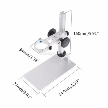 Aliuminio Lydinio Stovas Laikiklis Laikiklis Universalus Mikroskopo Laikiklis Nešiojamas USB Skaitmeninės Elektronikos Lentelė Mikroskopai Už G600