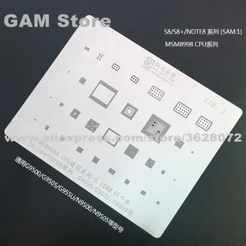 AMAOE SAM1 Samsung S8/S8+/NOTE8/G9500/N9500/ BGA Trafaretas MSM8998 CPU IC Reballing Lydmetalio Kamuoliukus Alavo Augalų Ju Perdarymas Šabloną