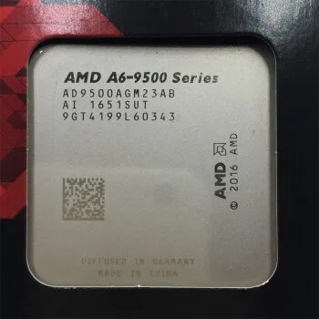 AMD A6-Series A6-9500 APU A6 9500 A6 9500B 3.5 GHz, Dual-Core CPU Procesorius, 65W Lizdas AM4 NAUJAS