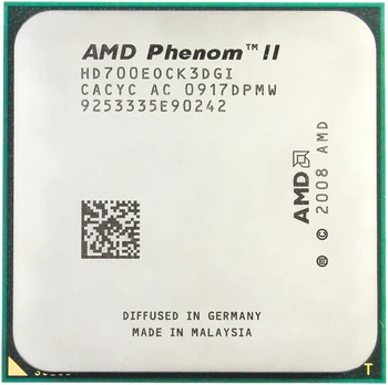 AMD Phenom II X3 700E CPU Procesorius Trijų Branduolių (2.4 Ghz/L3 6M/65 Watt/2000 GHz) socket am3 am2+