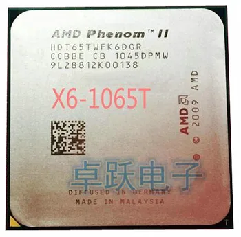 AMD Phenom II X6 1065T CPU Procesorius Šešių Branduolių (2.9 Ghz/ 6M /95W ) Socket AM3 darbo Nemokamas Pristatymas