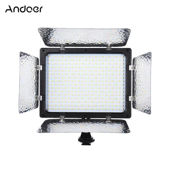 Andoer W368-II Dual Spalvos Temperatūra LED Vaizdo Šviesos 3200K-6000K Reguliuojamas Ryškumas Fotografijos Šviesos 368 LED Skydelio Lemputė