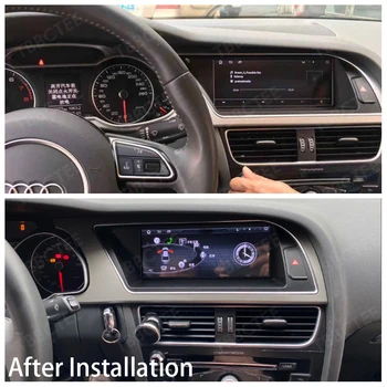 Android 9.0 4+64GB Automobilio Multimedijos Grotuvo Audi A5 B8 8T 2008~2016 MMI 2G 3G GPS Navigacijos galvos vienetas stereo touch ekranas dvd