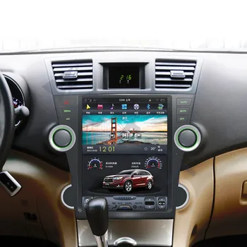 Android 9.0 4GB RAM Tesla stiliaus Automobilis Ne DVD Grotuvas GPS Navigacija Toyota Highlander 2007-2013 auto headunit multimedia player