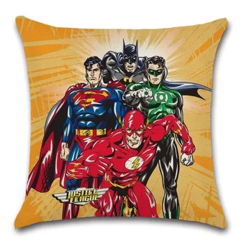 Animaciją super herojus retro stiliaus pagalvėlė padengti Dekoro Kėdė, sofa seat automobilių Dekoratyvinis užvalkalas namų Namų miegamajame draugas vaikams dovanų